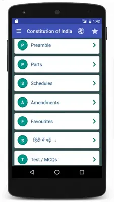 Constitution Of India android App screenshot 15