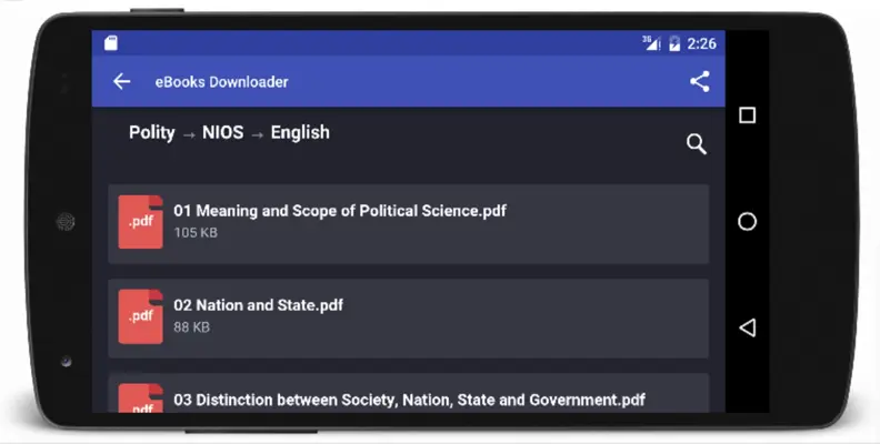 Constitution Of India android App screenshot 3